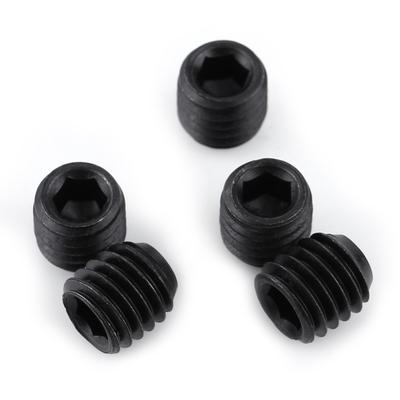 200PCS Black Hex Head Set Screw Carbon Steel Internal Hex Drive Allen Head Grub Screw M3-M8 Cup Point Grub Screw