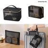 Durable Mesh Cosmetic Bag For Travel Toiletry Storage