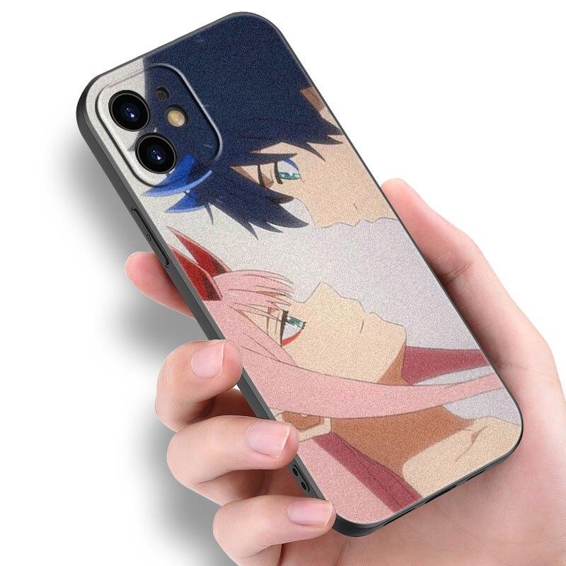 Zero Two Darling in the FranXX Anime-Hülle für Apple iPhone 14 13 12 Mini 11 Pro Max 7 8 XR X XS 7 8 Plus SE 2020 2022 Cover