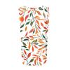 Damen Plissiertes Quadratischer Ausschnitt Ärmellos Tank Top Blumenmuster T-Shirt