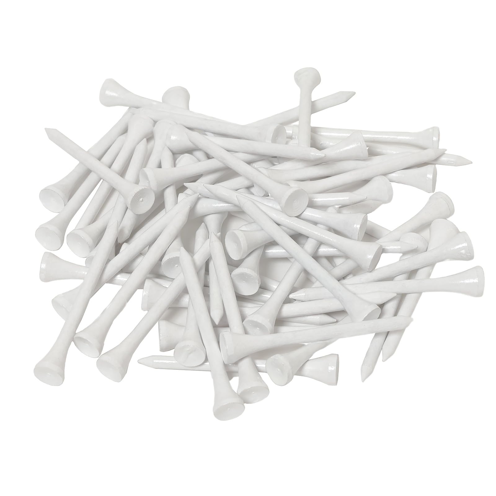 Табата Гольф Деревянные Большие Длинные GV8035 Тисы, Тисы, Белые, Упаковка 60 шт., Вместимость, Тисы, 70 мм, белый