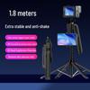 1.8m Bluetooth Selfie Stick with Anti-shake Gimbal, Phone Holder, Follow Shot Stabilizer, and Portable Tripod for Live Streaming