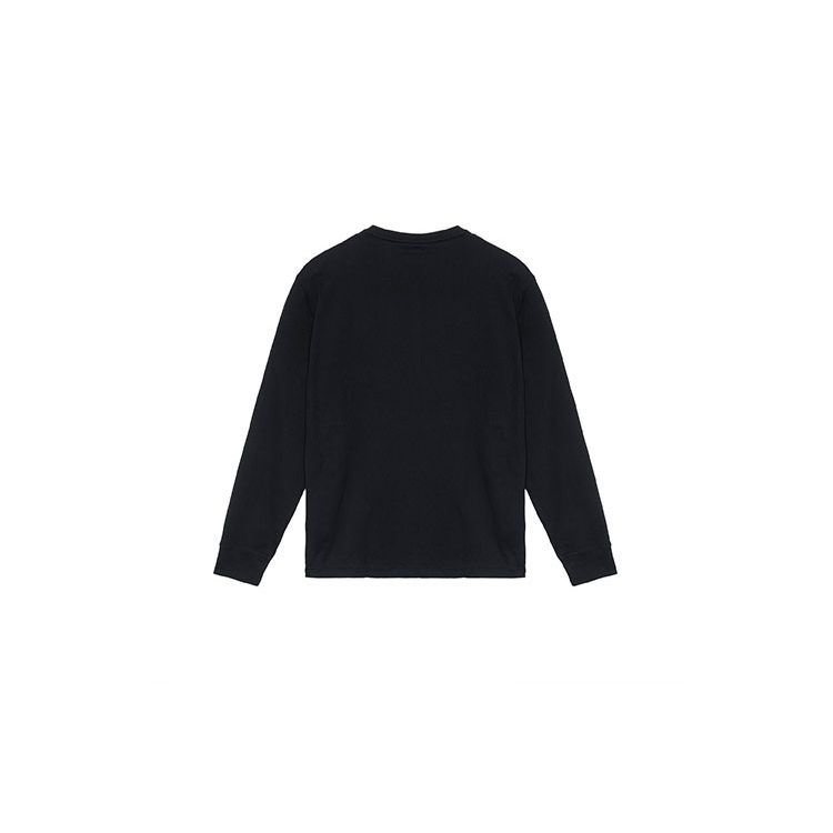 Polo Ralph Lauren FW22 Ensfarget Rund hals Langermet T-skjorte Herre Topper Svart 710627433-027