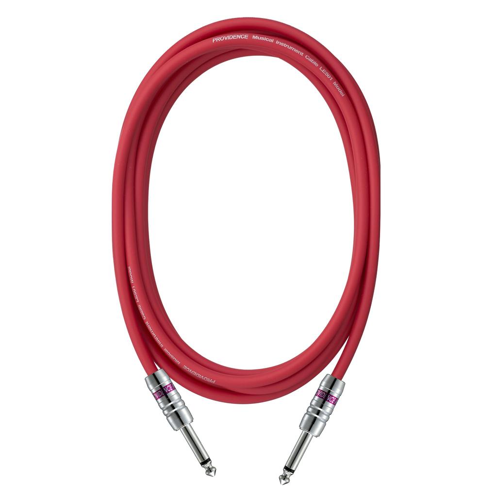 Providence LE501 Shielded Cable, 2m, SS Plug (StraightStraight), Red