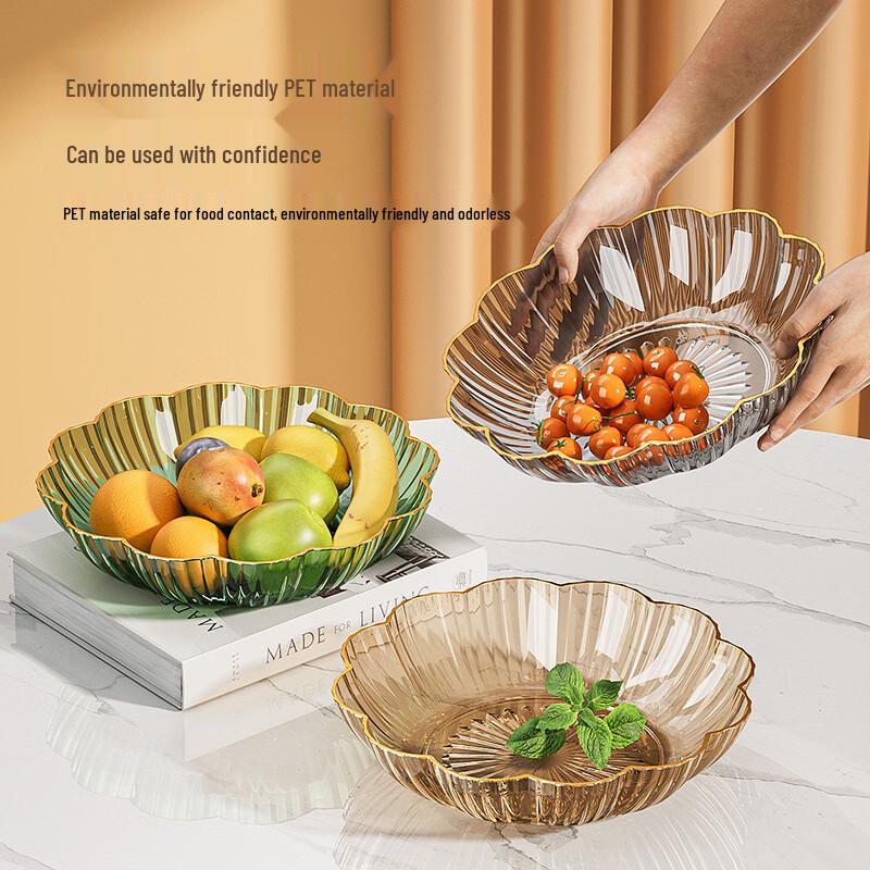 Ru Han Light Luxury New Year Flower Fruit Plate