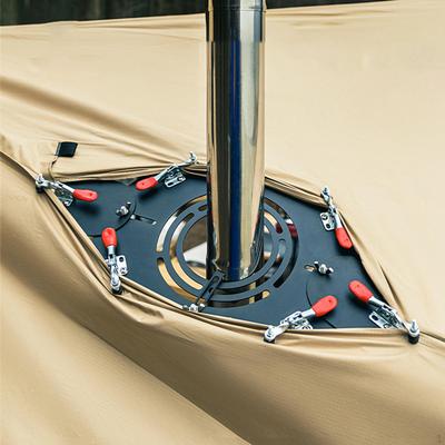 Tent Stove Jack Highly Flame Retardant Protection Anti Scald Pipe Vent Firewood for