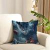 Popular Chinese Mytho Animation Nezha Cushion Cover Reversible Plush Pillow Cover Soft Fluffy Home Decor for Sofa Bedroom