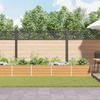 Raised Bed Light Brown 480 X 80 X 45 Cm Galvanized Steel