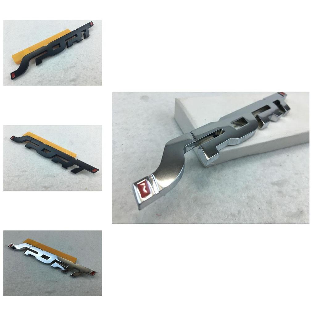 Luxuriöses Schwarzes Sportemblem Kofferraumabzeichen Aufkleber Für Ultimative Autoästhetik