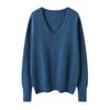 Autumn And Winter New V-Neck Cashmere Shirt Women'S Pullover Knitted Bottoming Shirt Women'S Fashion Versatile Sweater Women