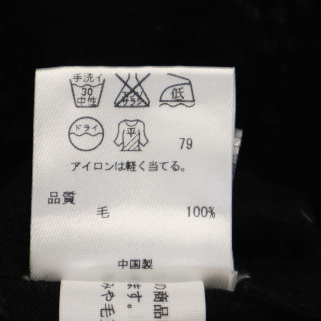 Paul Smith BLACK LABEL Long Sleeve Turtleneck Knit M Black Sweater Women Used