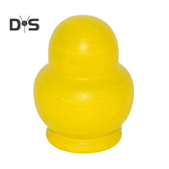 10Pcs/Set Yellow Duck Russian Nesting Doll 10 Layers Handmade Wooden Matryoshka Animal Stacking Toy Desktop Figurine Decoration Birthday Gift