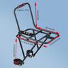 Fahrrad Frontgepäckträger Aluminiumlegierung Fahrrad Frontträger Regal Fahrradkorb Halterung Zubehör Für Lange Fahrt Radtouren Reisen