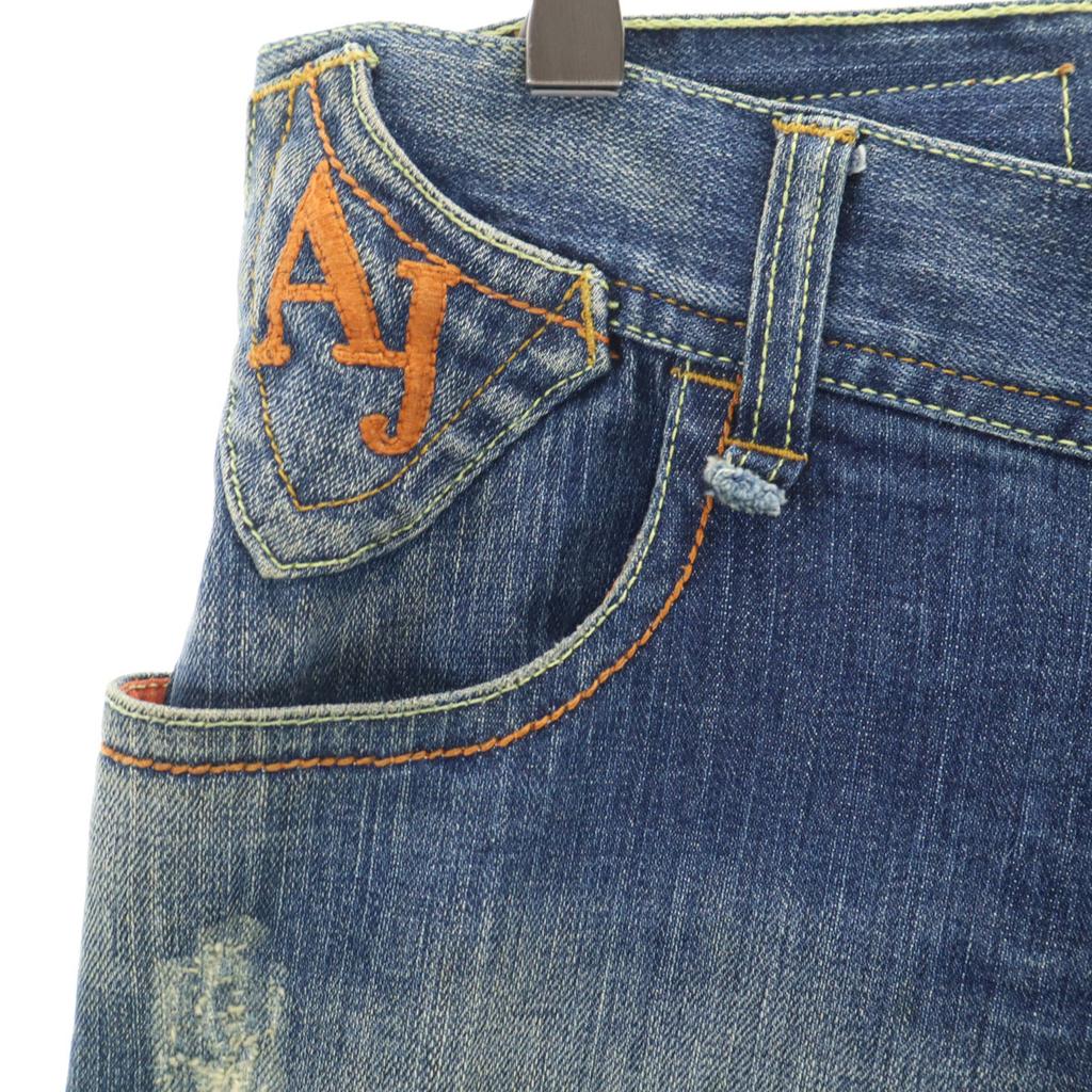 ARMANI JEANS INDIGO 009 Comfort Fit Denim pants w31 Wash blue jeans Men's Used
