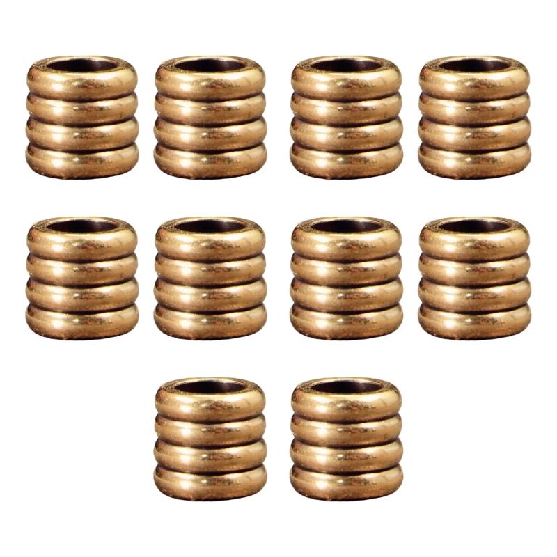 Rust Resistant Copper Cylinder Beads Handmade Jewelry Spacers Assorted Colors Easy Stringing DIY Accessories For Craft Enthusiasts