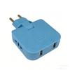 European Standard Rotating Plug Adapter – 180° Swivel Multi-Outlet Socket, Cordless & Portable