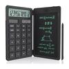 NEWYES Electronic Memo Pad with Calculator, Solar Rechargeable, Foldable, One-Touch Erase, Multifunctional Calculator, Digital Paper Calculator, 12