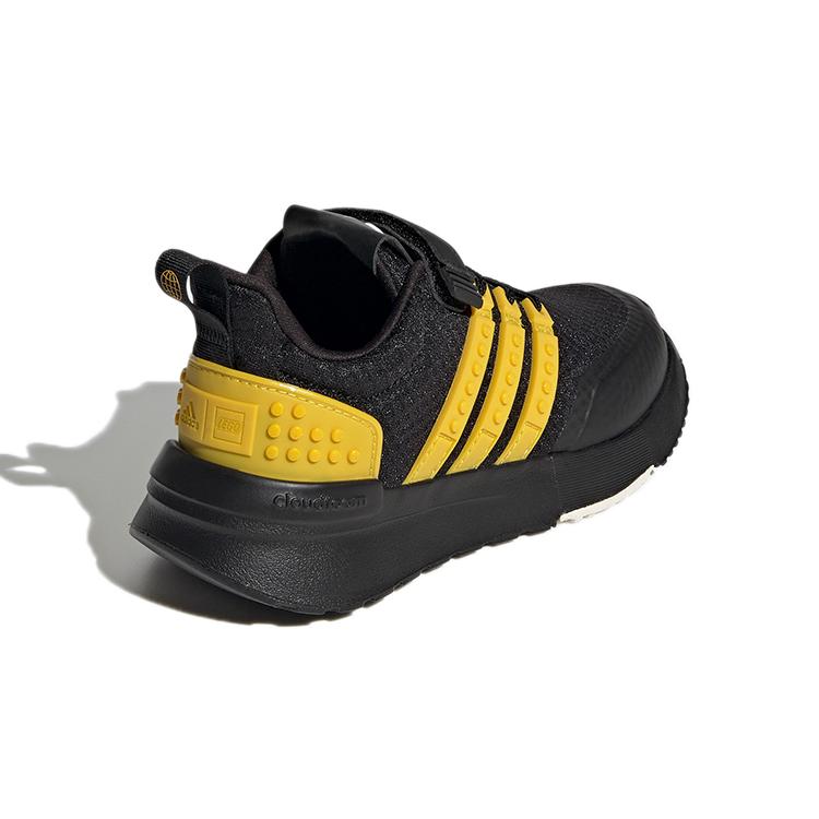 LEGO X Adidas Racer Tr 1.0 El K Abrasion Resistant Low Top Kids' Running Shoes Black Yellow Kids' GX3180