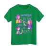 Boys Girls Round Neck Casual Printed Short-sleeved T-shirt Top