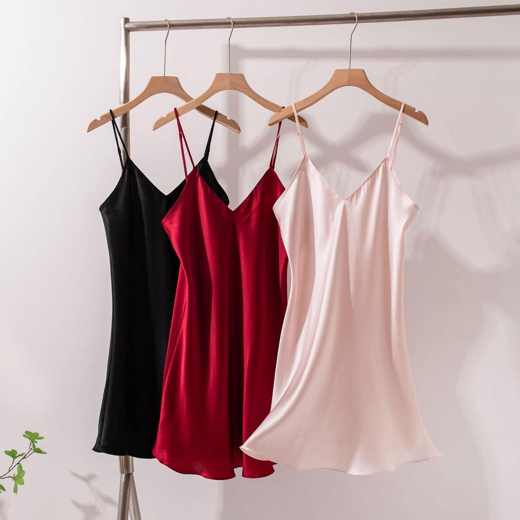 Women's Chic Mulberry Silk Camisole Pajamas - Luxurious and Sensual Homewear
