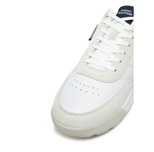 Мужские кроссовки Tommy Hilfiger Retro runner mix rwb fm0fm05371 белые