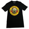 Guns N Roses T Shirt Small Bullet Logo Black Band Rock Music Tee Graphic