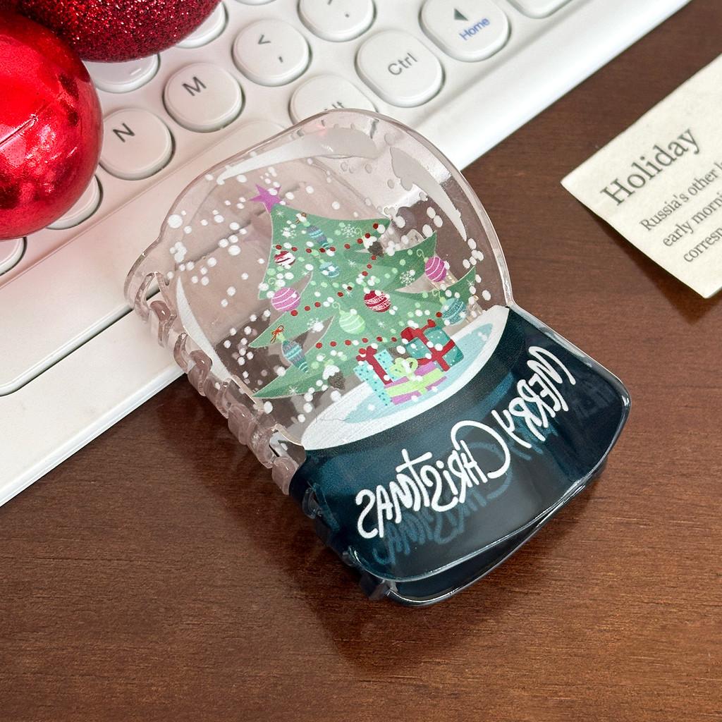 And Colorful Cute Acrylic Hair Claw Clips With Christmas Characters For Fashion Seasonal