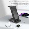 B27 3-in-1 Foldable Wireless Charger Phone Watch Earphone Charging Dock