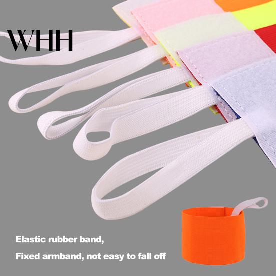 Armband Adult Squad Armbands Highly Elasticity Non-slip Adjustable Good Visibility Football Captain Training Team Sports Supply