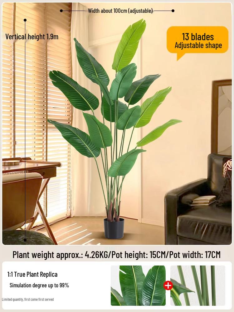 Bionic Green Sprenger's Fern Artificial Tree for Indoor Luxury Living Room Décor