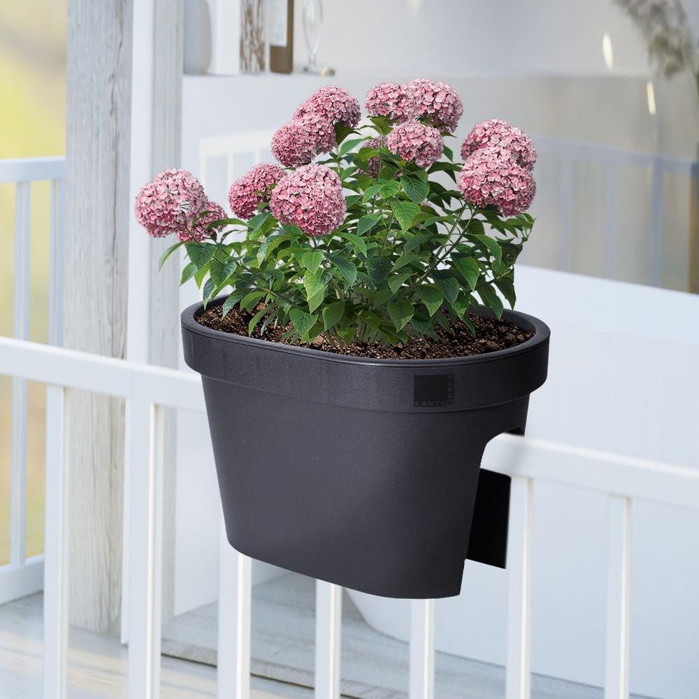 Balcony Flowerpot Box for Railing, Balustrade, Garden Handrail 39.5 Cm