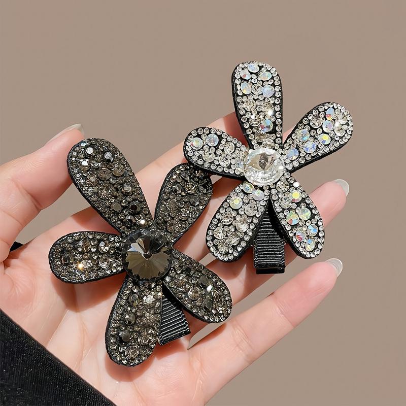 Vintage Flower Hair Clip For Women Girls Sweet Hair Ornament Side Hairpin Hair Accessories