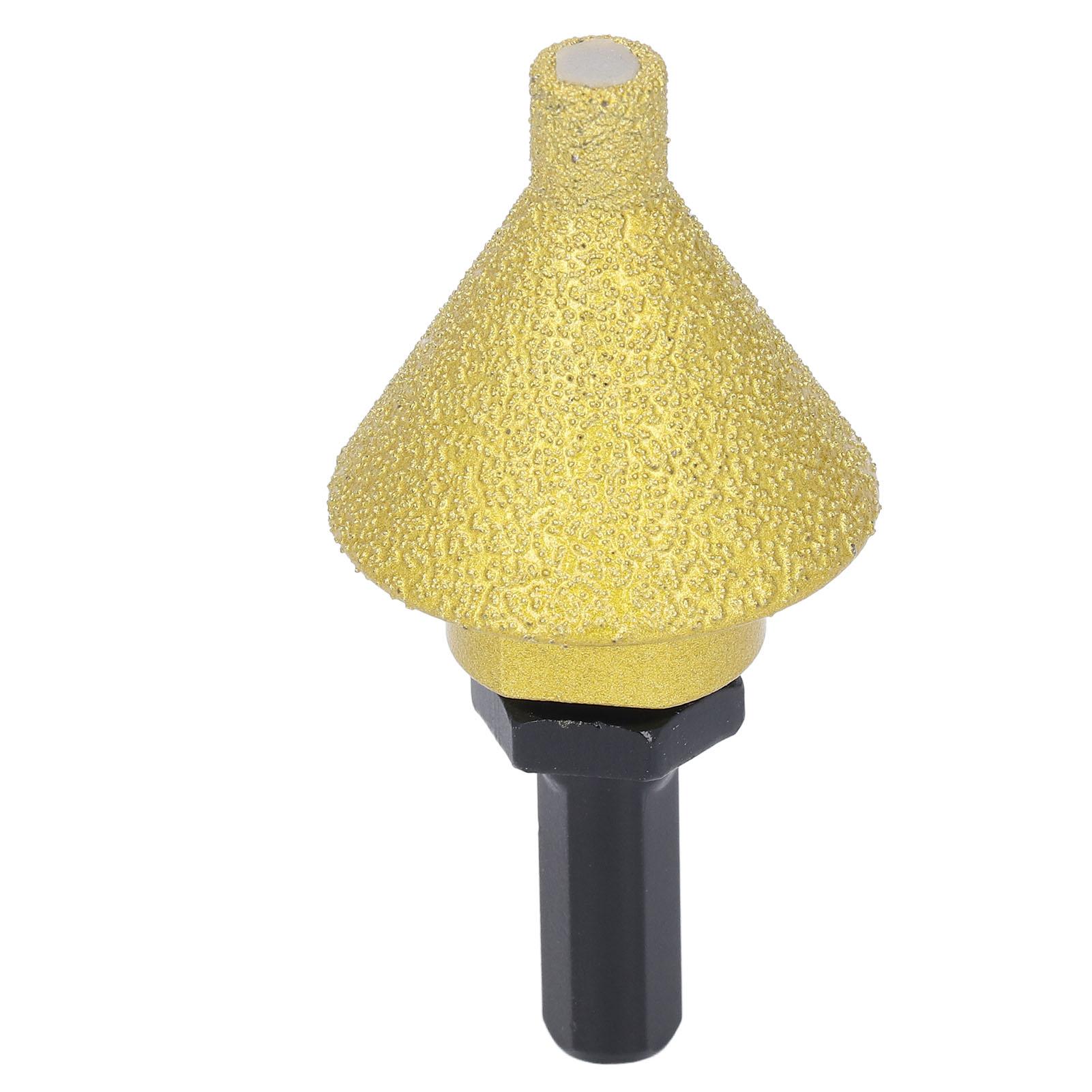 

Бор алмазный конический диаметром 38 мм для снятия фаски с М10 хвостовиком для сверления, расширения