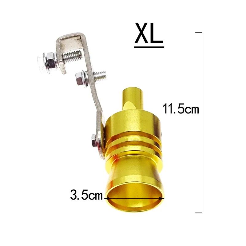 Universal Motorbike Vehicle Refit Device Exhaust Pipe Turbo Sound Whistle Universal Simulator Turbo Sound Whistler S-XL Size