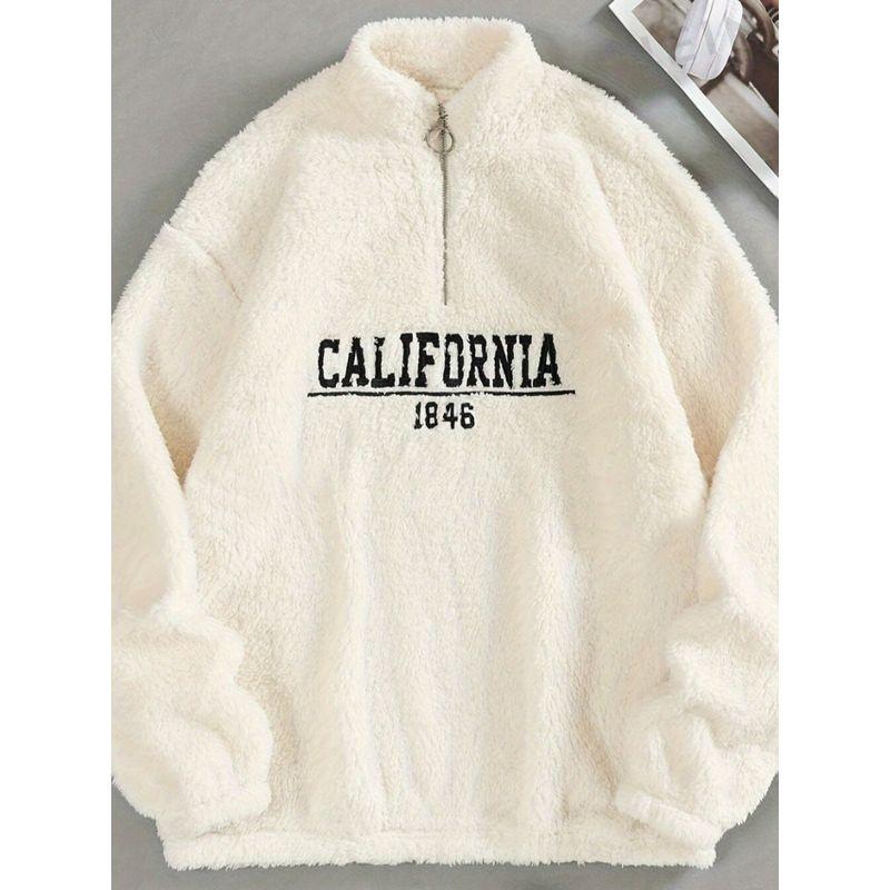 

Spring & Fall Winter European American Style Fashion Loose Thick Heattech Slimming Stand Collar Lamb Wool Polar Fleece Furry Coat Women Apricot XS