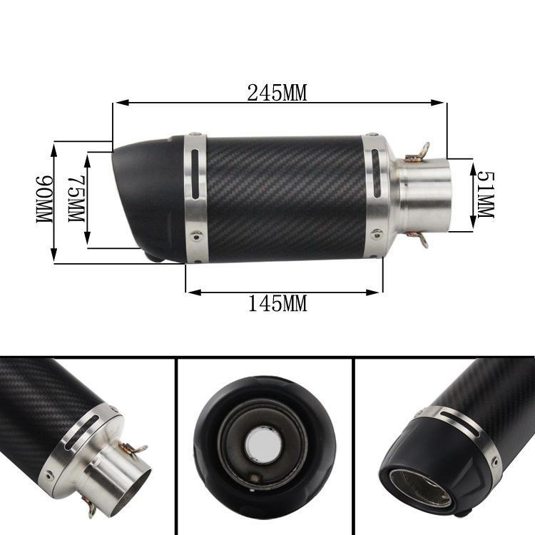 Modified Leovince Exhaust Pipe for Kawasaki Z900, Z1000, Ninja 400, 250