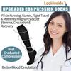 Solid Color Compression Socks Knee High Leg Support Knee Sock Fashion High Socks  Women Men
