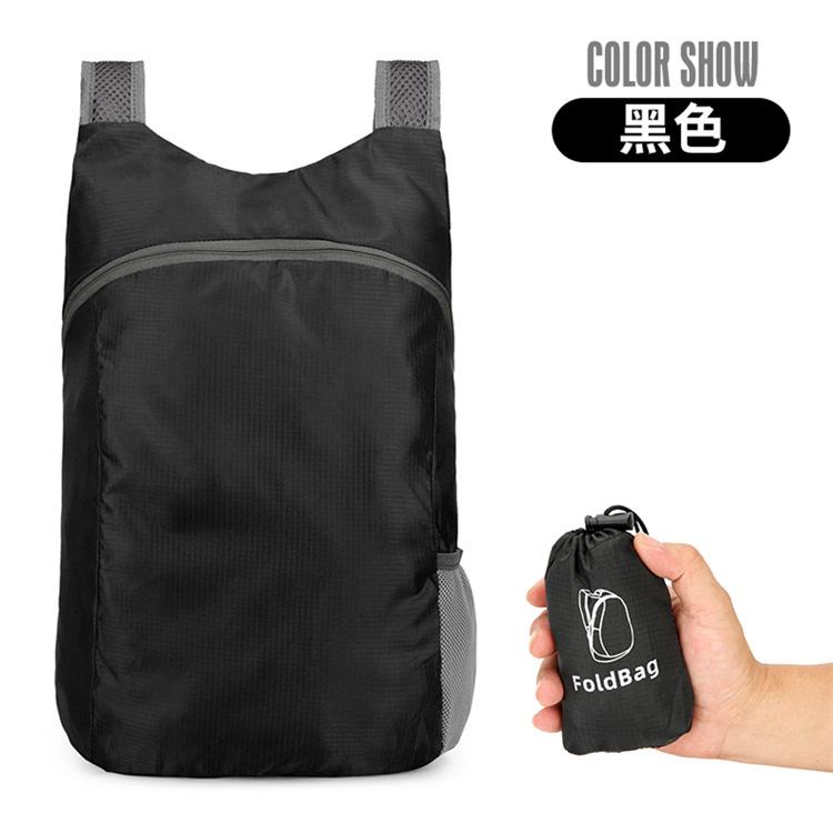 Leichter, verstaubarer Rucksack, faltbar, tragbar, Outdoor-Klapprucksack, Reise-Tagesrucksack, Tasche, Sport, Freizeit, Tagesrucksack