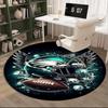 Philadelphia Eagles Runder Teppich für Wohnzimmer, Schlafzimmer, Spielzimmer, Stuhlunterlage, Läufer, Kreis Teppich, Große Größe Fan Weihnachtsgeschenk