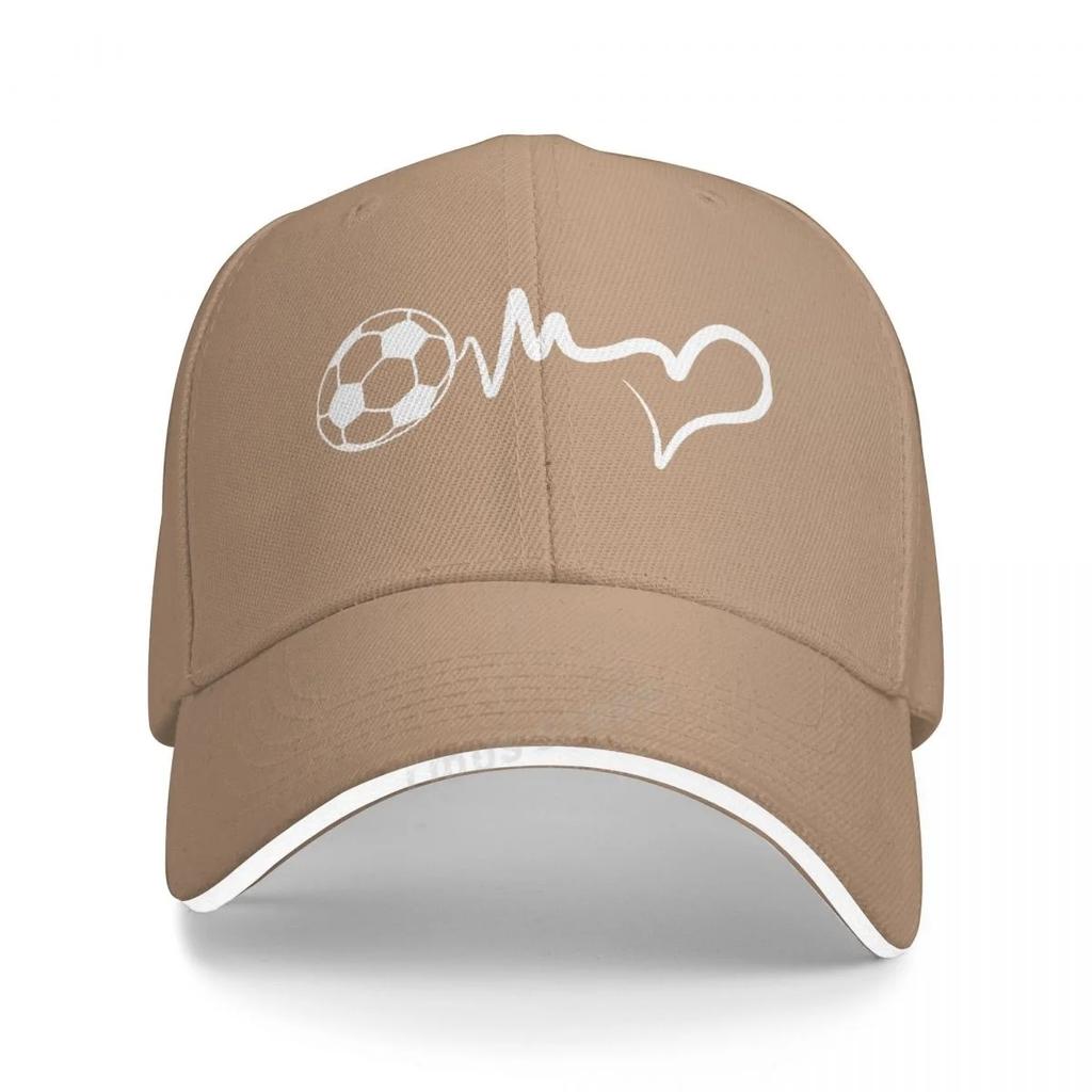 Fashion Soccer Ball Heartbeat Baseball Cap Men Soccer Sports Hip Hop Cap Summer Adjustable Football Lovers Hat Snapback Gorra