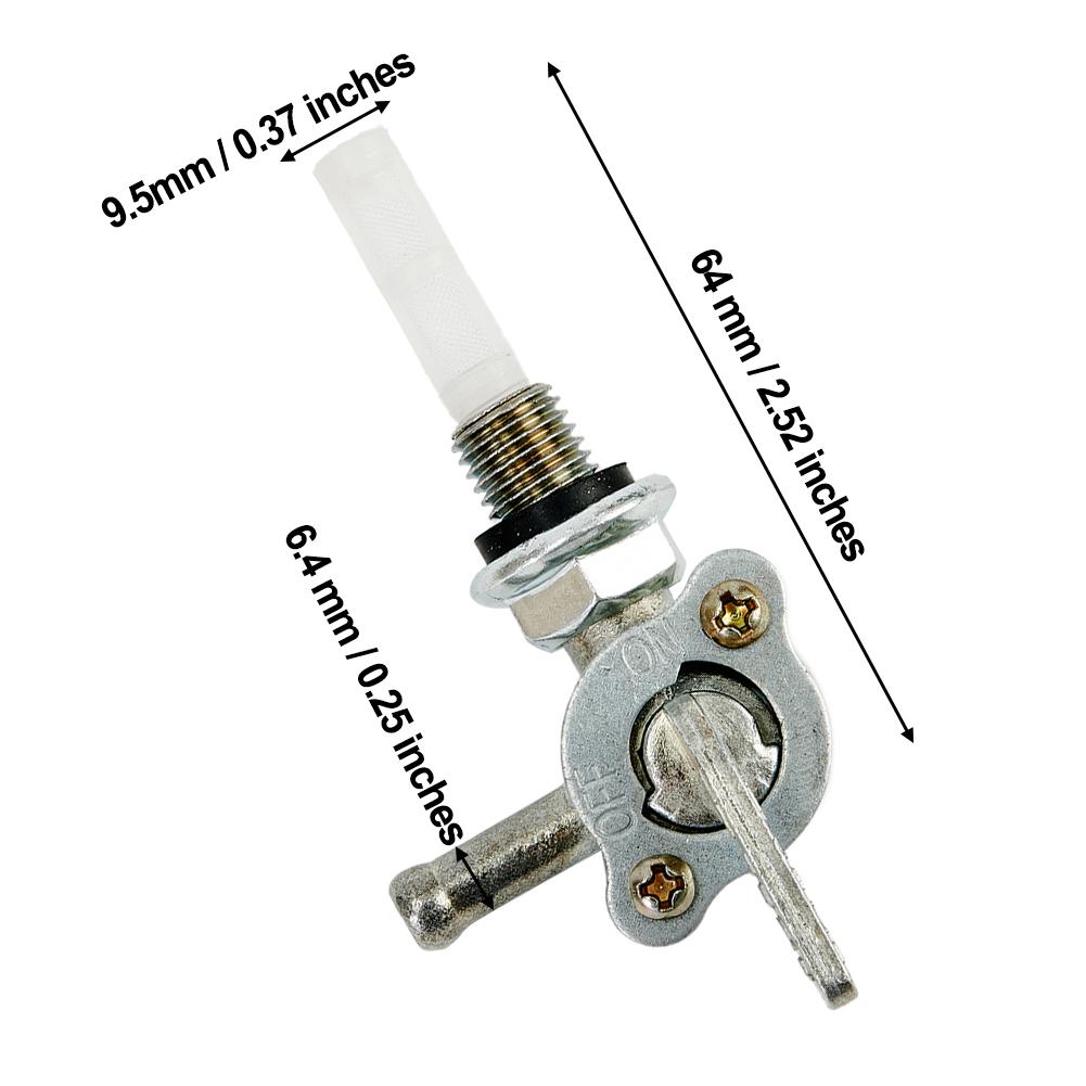 Gas Tank Fuel Switch Shut Off Valve Tap Petcock Replacement For Gasoline Generator Engine Oil Tank ON/OFF Switch Engine Oil Tank