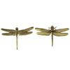 Elegant Brass Dragonfly Figurines Copper Dragonfly Ornament  Garden Decoration