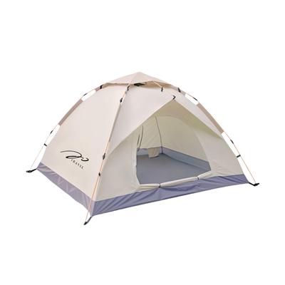 TRAVEL Tent for 2 At Sets Up In 10 UV Water Pressure Resistance Breathable Compact Storage Bag Cream Gray One-touch People, Ultra-lightweight 2.3kg,