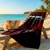 Rb Leipzig Customize Text Beach Towel Quickdry Soft Microfiber Perfect For Traveling Yoga Camping And Swimming