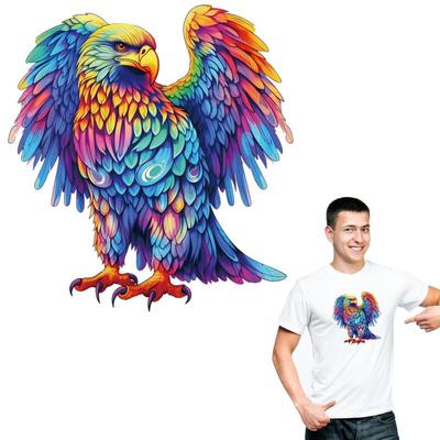Colors Eagle Patches On Clothes Cool Stickers Diy Thermal Press A-Level Washable Vinyl Hoodies Tops Animal Patch Decals