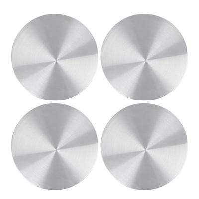 Wheel Cap Sticker 60mm Silver Tone Car Wheel Center Hub Caps Emblem Badge Decal Sticker 4pcs