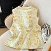 2025 new vest retro style jacquard goldfish top high-end vest vest