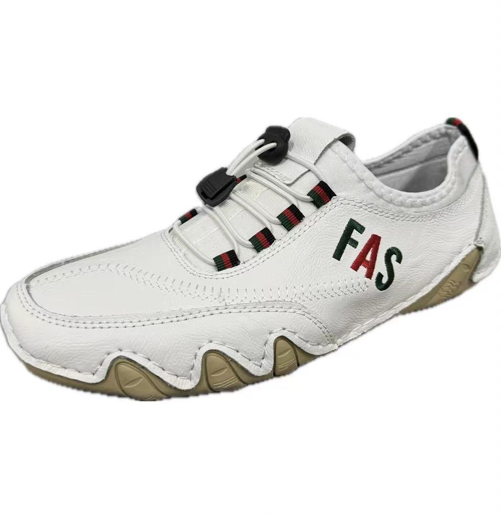 Casual Leather Shoes Men's Shoes Large Size Men's Casual Shoes Spring and Summer New Lazy Shoes British Beans Shoes Cowhide Men's Shoes