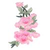 Embroidered Patch Sew On Flower Cotton Environmental Unique DIY Clothing Accessories for Vests Hats Rose Rouge