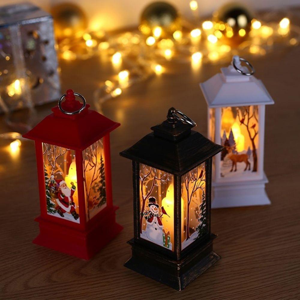 

DIY Домашний Декор Подсвечник Праздничные Атрибуты Подвесной Фонарь Рождественские Украшения Светодиодная Лампа